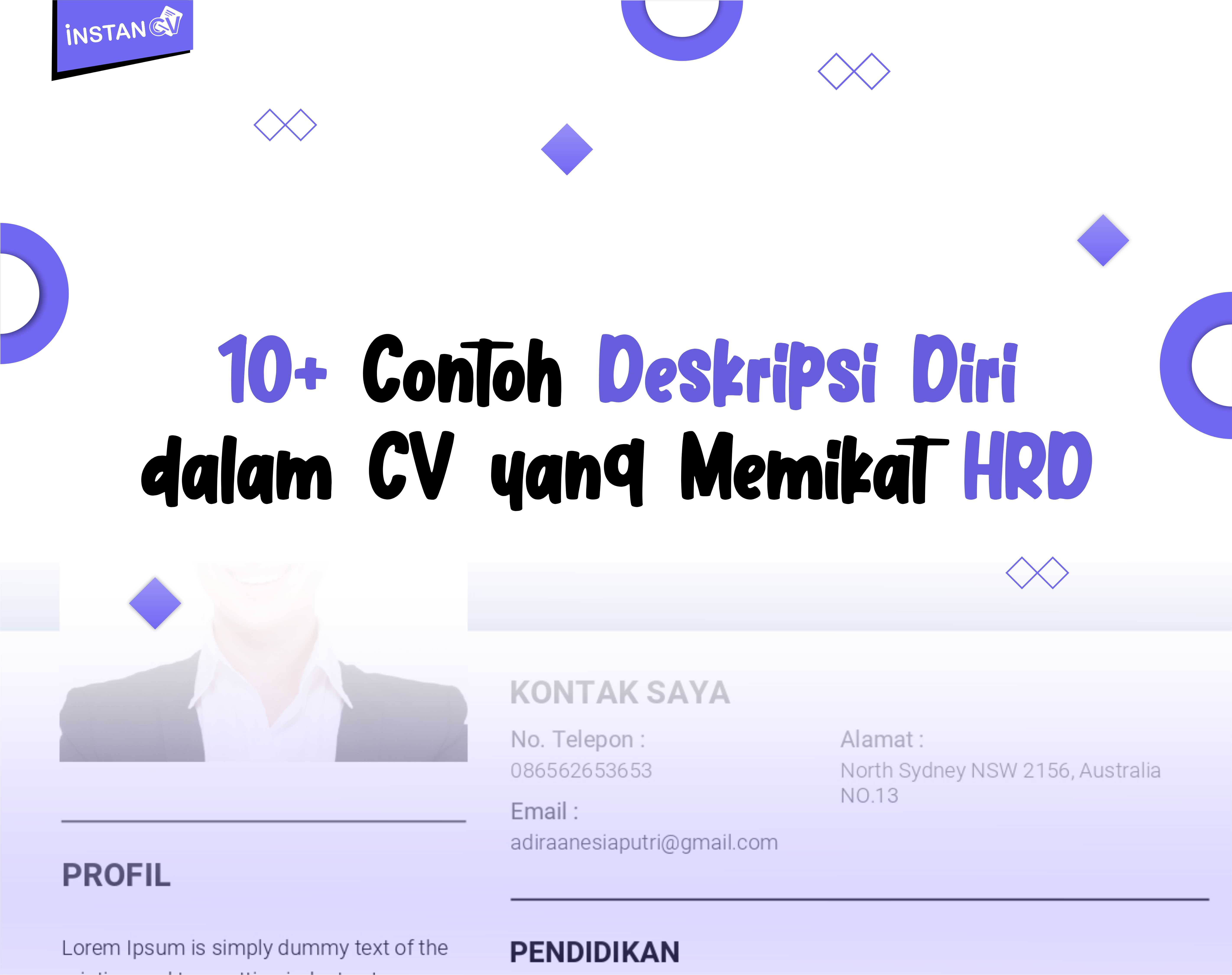 10+ Contoh Deskripsi Diri dalam CV yang Memikat HRD