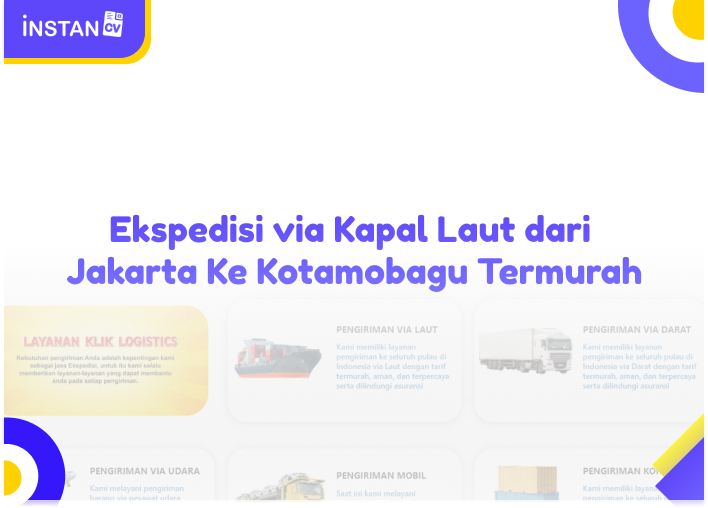 Ekspedisi via Kapal Laut dari Jakarta Ke Kotamobagu Termurah